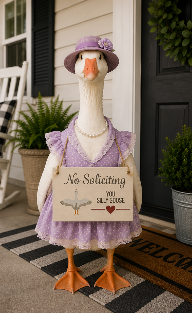 Porch Goose Sign - Reversible!
