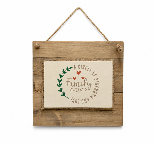Country Hanging Sign - Family Circle