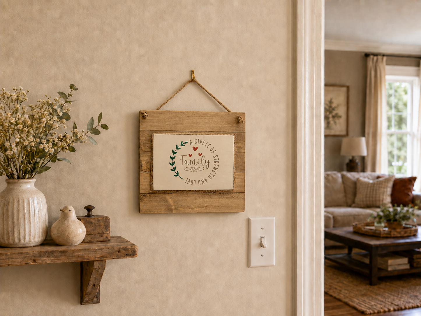 Country Hanging Sign - Family Circle