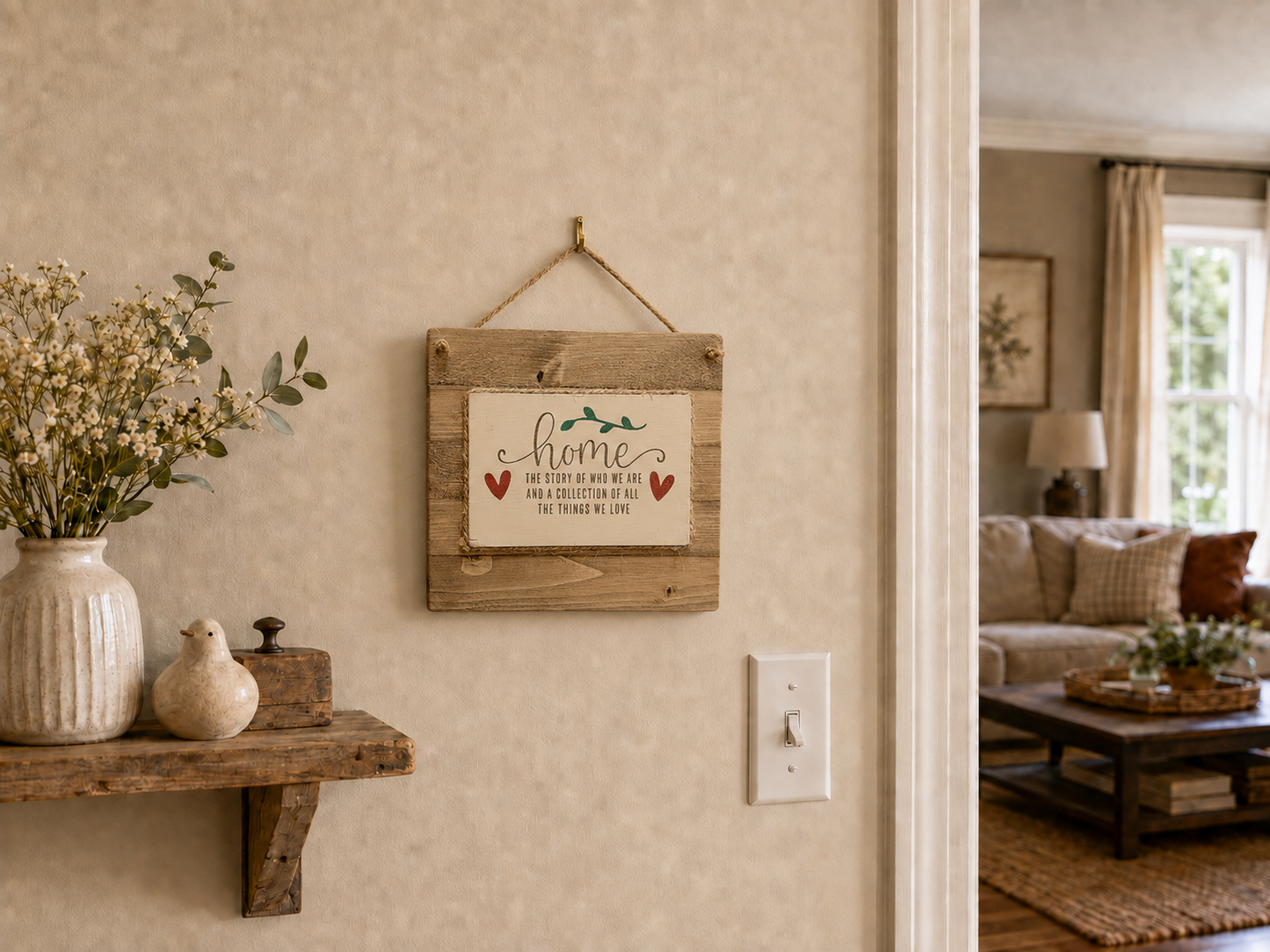 Country Hanging Sign - Home Story