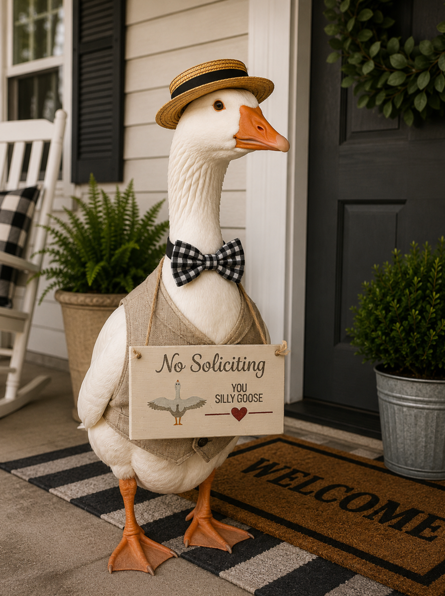Porch Goose Sign - Reversible!