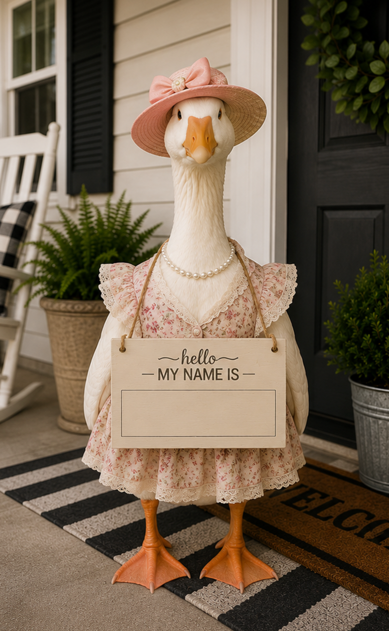 Porch Goose Sign - Reversible!